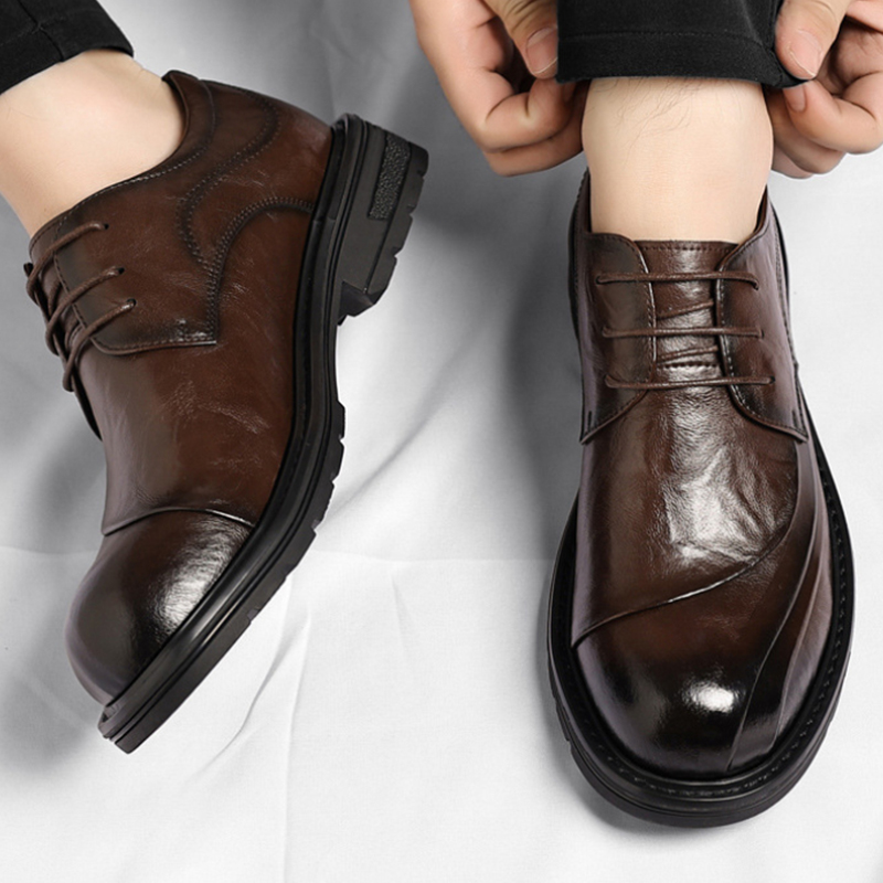 Men Formal Wear Fashion - Chaussures habillées en cuir véritable brun