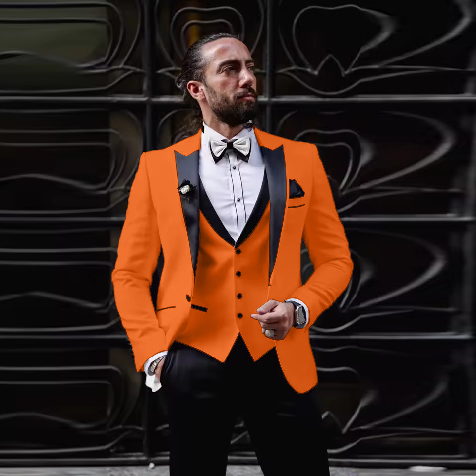 Men'S Formal Dinner Wear - Costume de smoking 3 pièces pour