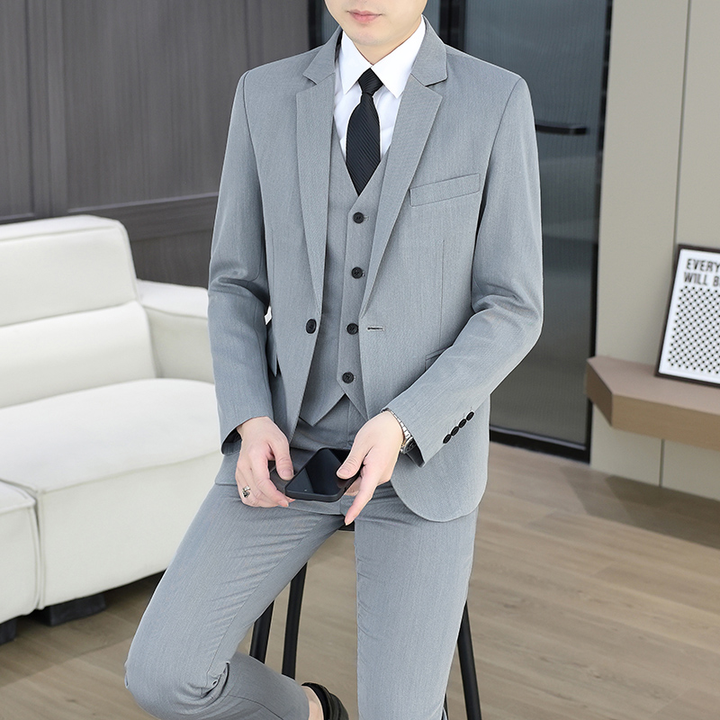 Men Formal Wear Fashion - Costume (Blazer + Gilet + Pantalon)