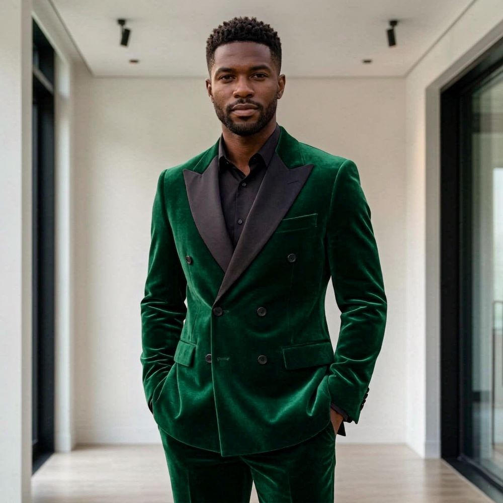 Costumes en velours formels po - Men Formal Wear Fashion avis et prix