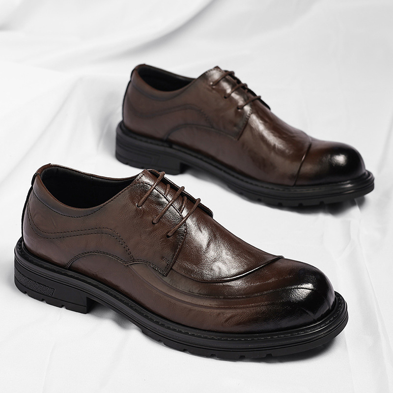 Chaussures habillées en cuir v - Men Formal Wear Fashion avis et prix