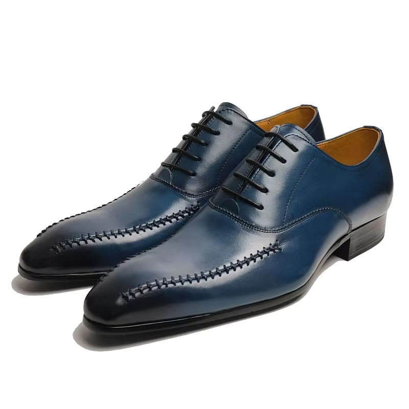 Chaussures habillées en cuir v - Men Formal Wear Fashion avis et prix